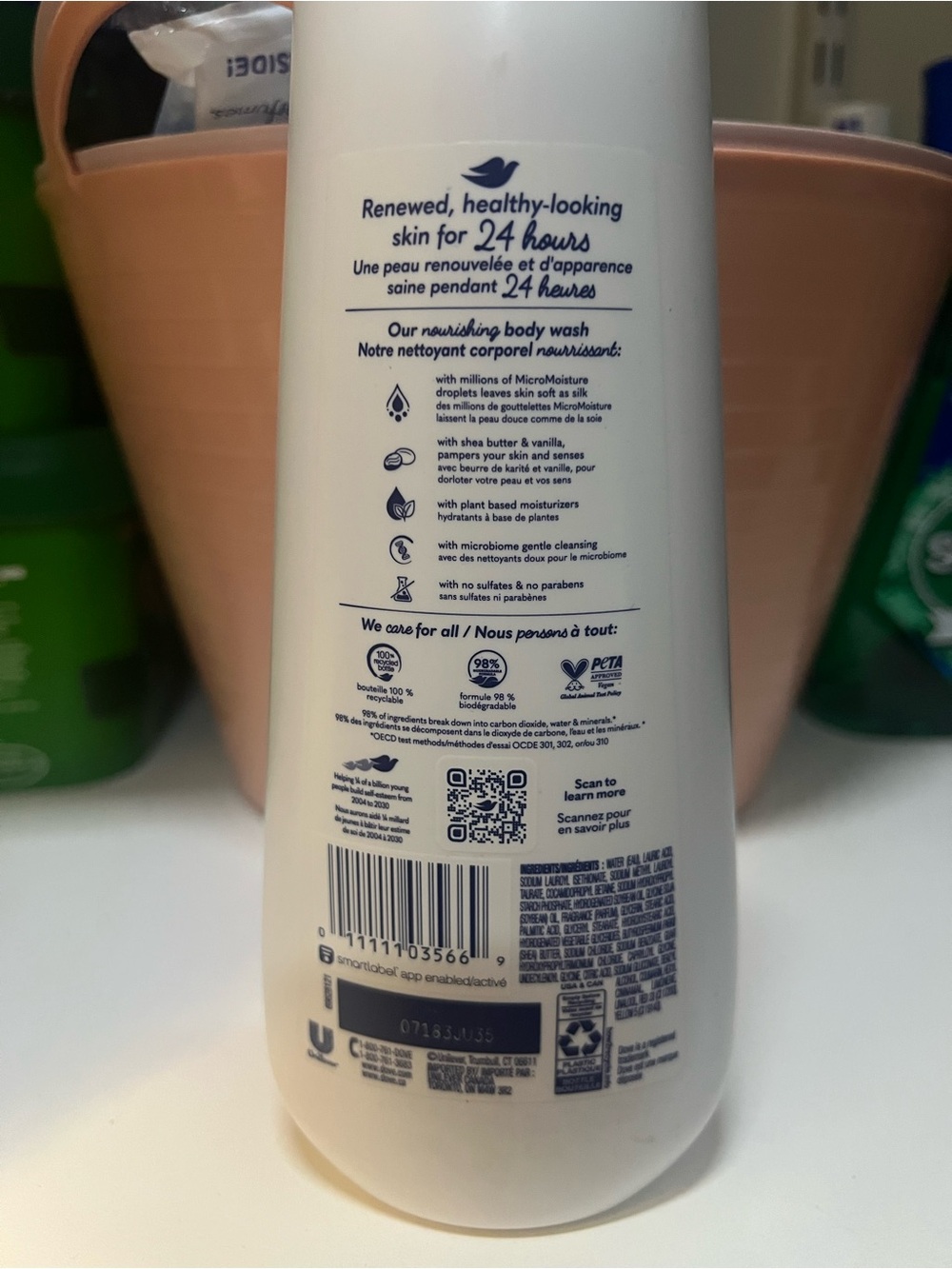 Dove pampering shea butter and vanilla bodywash 23oz - Picture 3 of 3